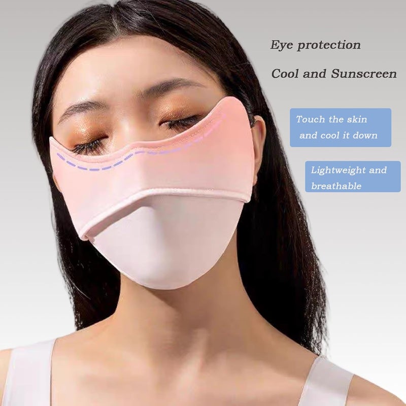 Enignic UV Face Mask Sun Protection,UPF 50+Blocks 98% of UVA/UVB Rays,UV Face Mask for Women Washable Reusable(3PCS) - Image 2